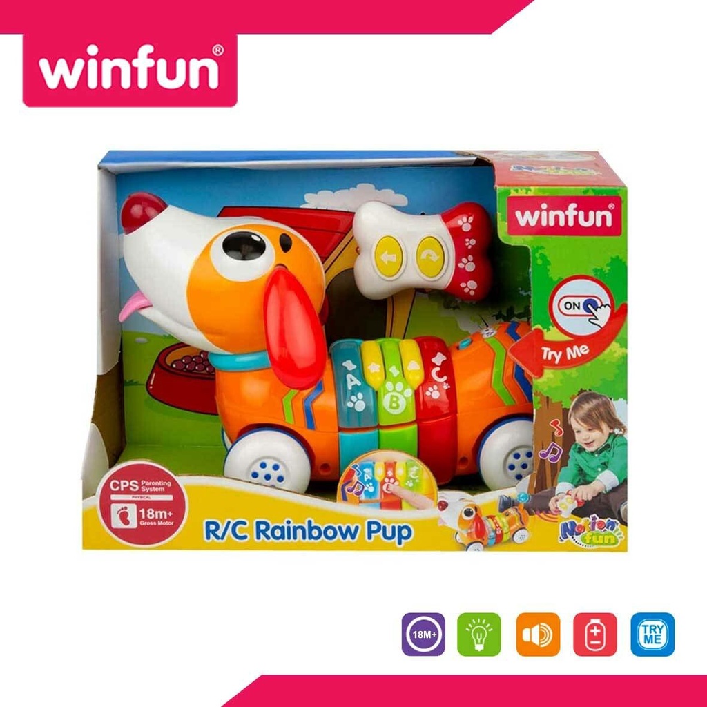 WINFUN R/C RAINBOW PUP / MAINAN ANAK