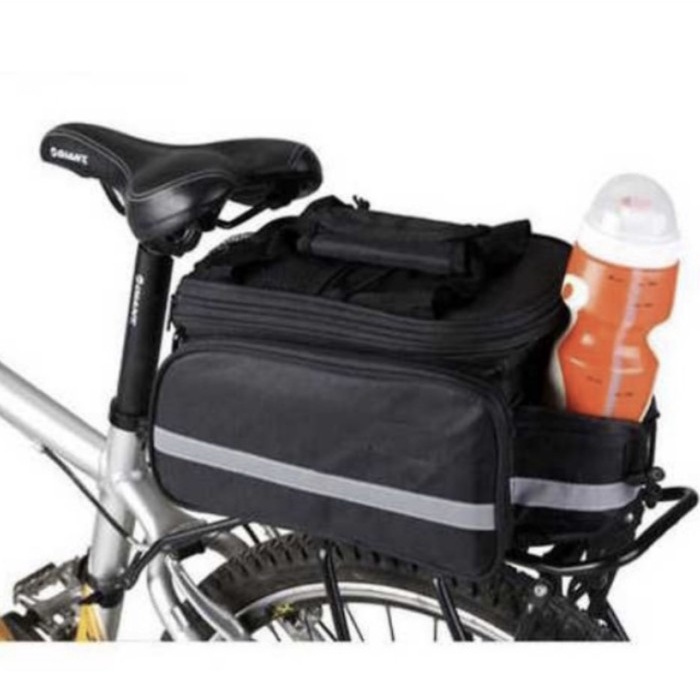 Tas sepeda Roswhel Bicycle rear carrier Bag 600D polyester 8L-14024