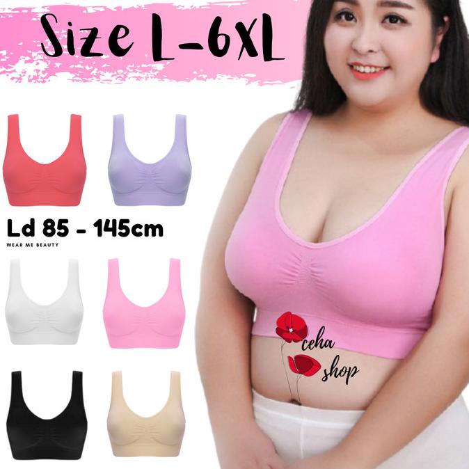 Seamless bra jumbo big size model sport bra