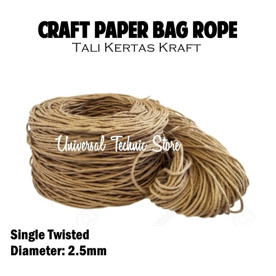

Tali Kertas Samson Cokelat / Tali Paper Bag Premium Kraft Paper Kecil