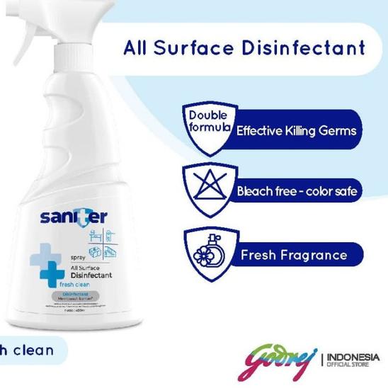 Saniter All Surface Spray 450ml/Disinfectant SANITER SPRAY 200ml