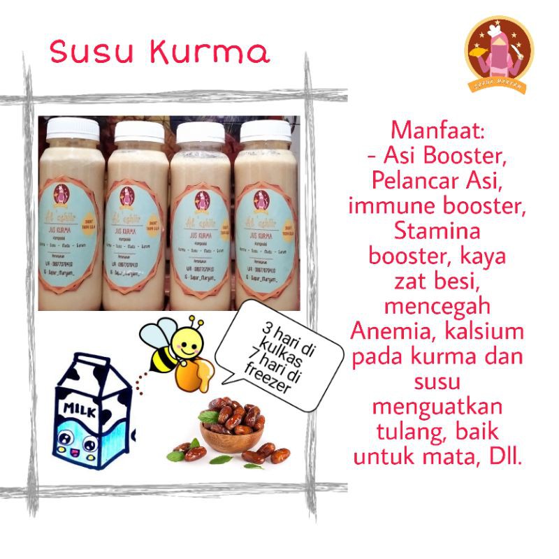 

Susu Kurma madu