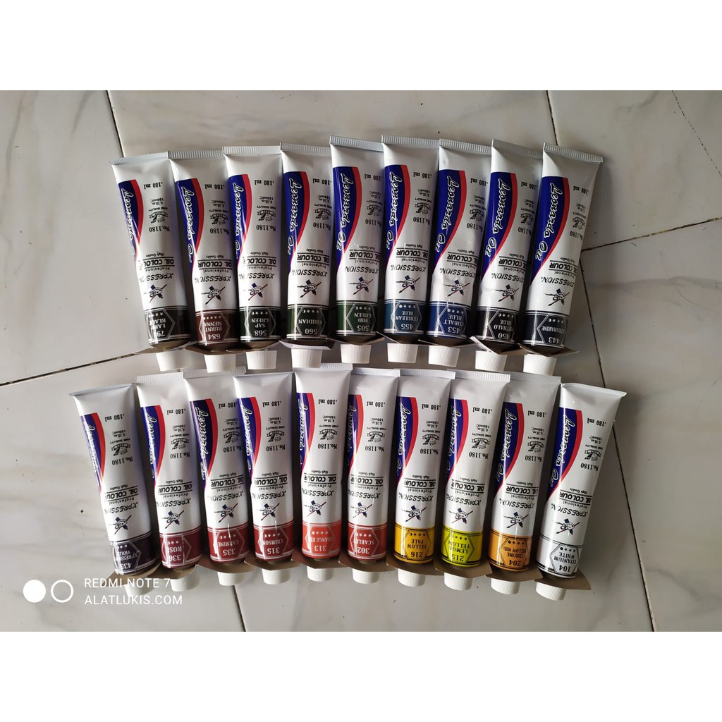 

Cat Lukis/Xpression Leonaro Oil Color 180 ml - cat minyak leonardo 180m