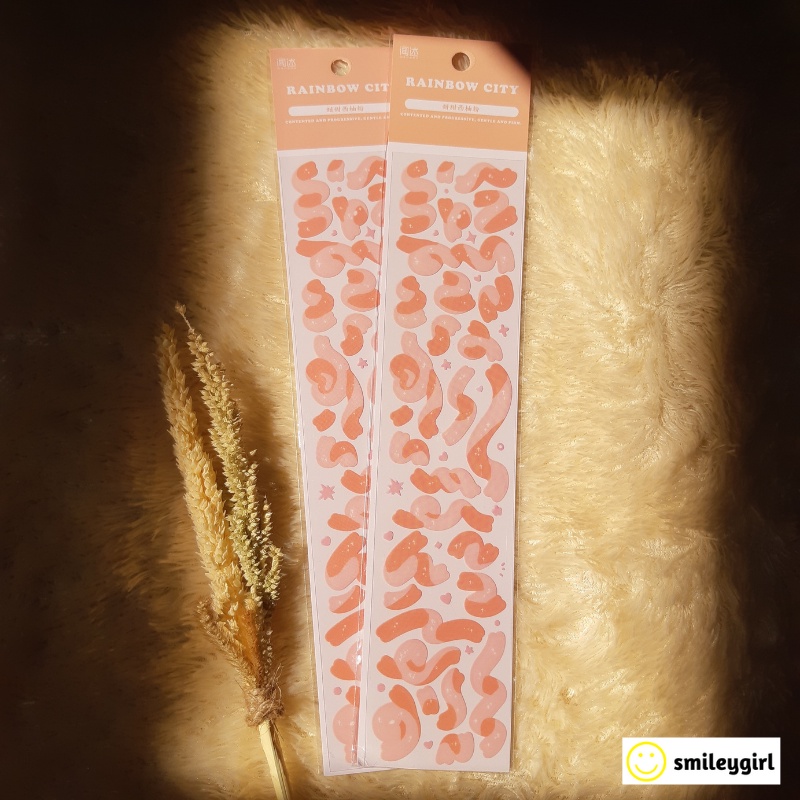 

Journaling Ribbon Confetti Deco Sticker | Dekorasi Photocard