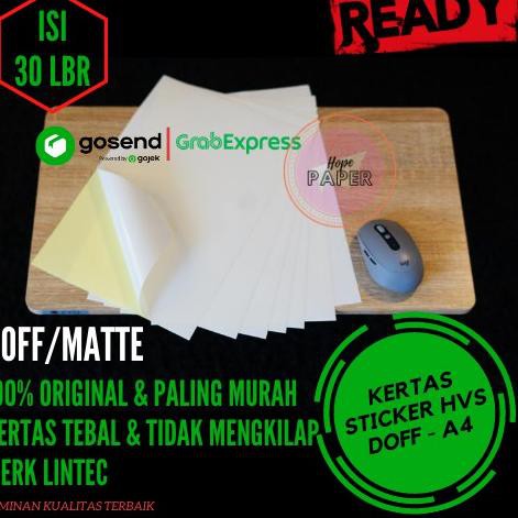 

u5 QYBT Kertas Stiker HVS A4 (30pcs) / Kertas Sticker HVS / Kertas Stiker Label / Kertas Label 0T Q