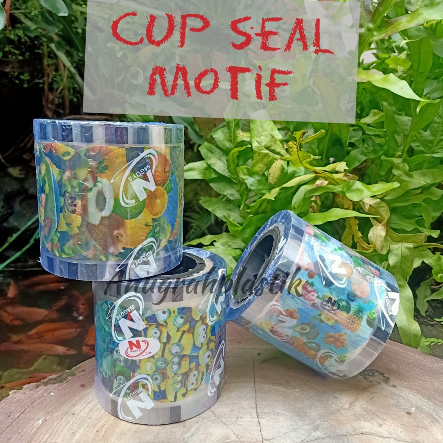 Plastik Lid cup sealer MOTIF / LID sealer penutup gelas karakter