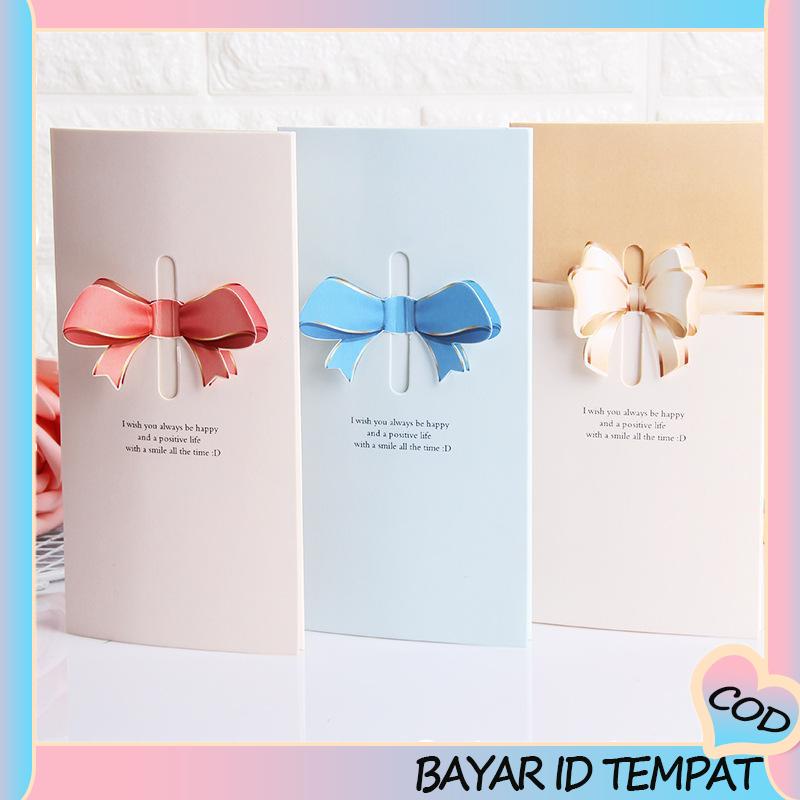 COD❤️ Kartu Ucapan Natal / Tahun Baru / Valentine / Musim Gugur Motif Hati A.one