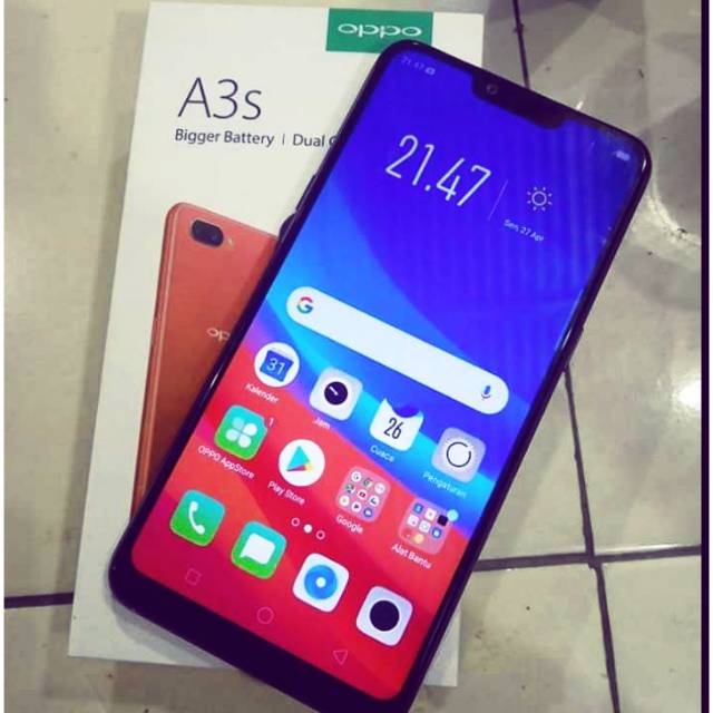Oppo A3s Ram 2 26 Gb Fullset No Minus Shopee Indonesia