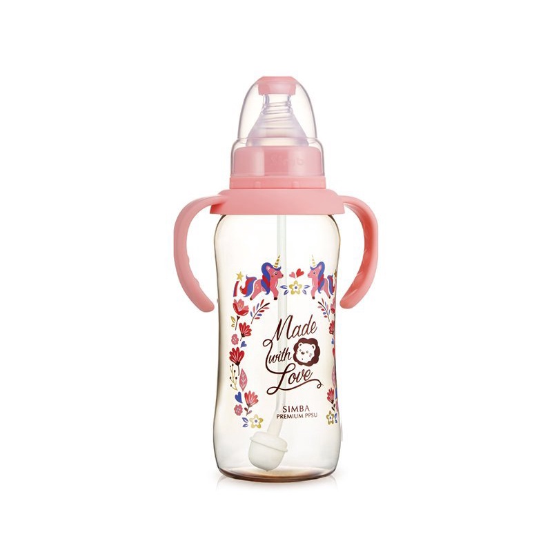 Simba Dorothy Wonderland PPSU Standard Neck Feeding Bottle With Handle Botol Susu 320ml