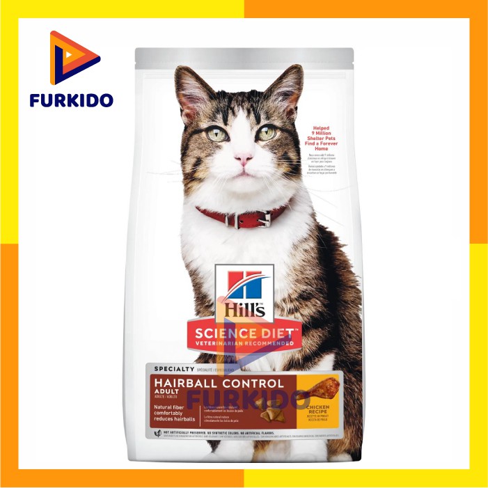 Hill's Science Diet Adult Cat Hairball Chicken 1,58 KG / Makanan Kucing