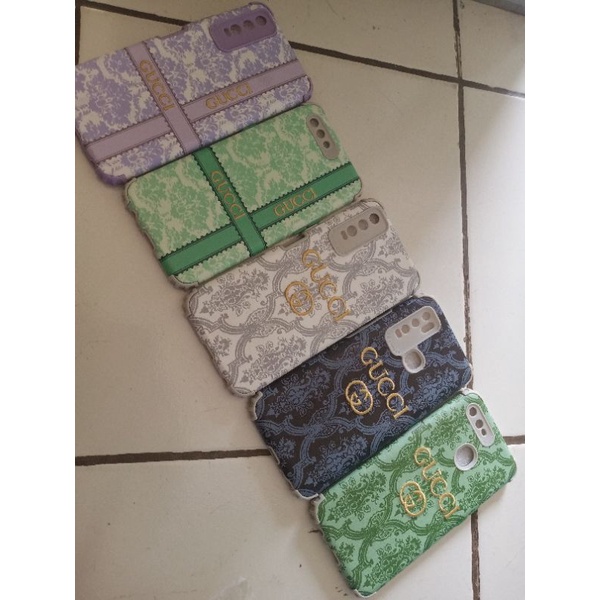 Soft Case Motif Bordir Gucci Bahan Kulit Domba Untuk Vivo Oppo
