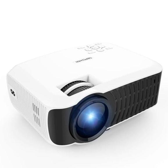 PROMO TERBAIK Mini Proyektor Terlaris 3D Led Projector T22 2000 Lumen D3 - Putih LAMPU