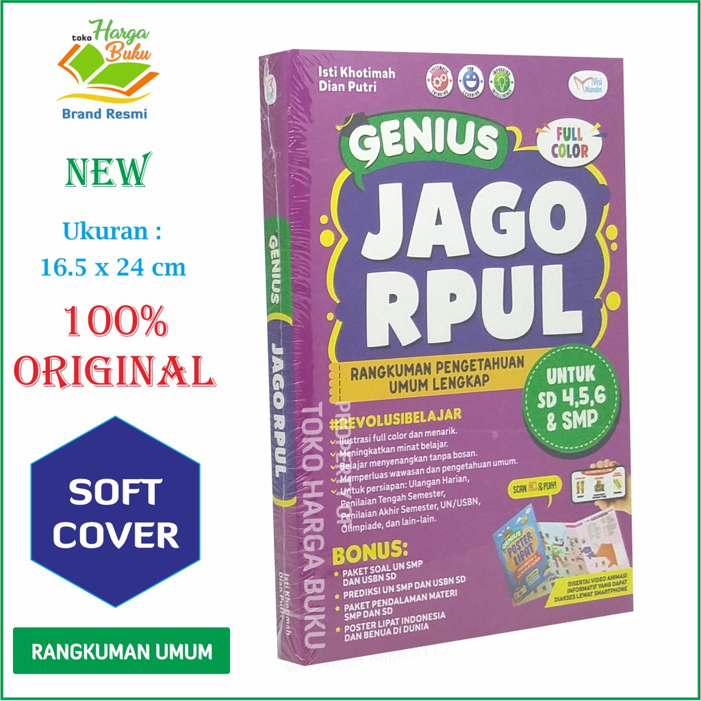 Genius Jago RPUL - Rangkuman Pengetahuan Umum Lengkap UNTUK SD 4, 5, 6 dan SMP ZYD
