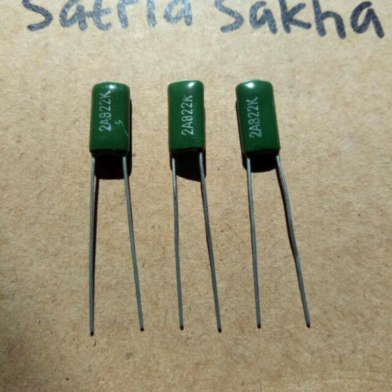 Kapasitor Milar 822J 2A 100v Milar 8,2NF 8N2