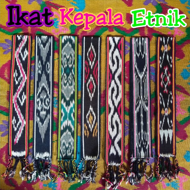 Ikat Kepala Etnik Tenun, toraja, sumba, kain tenun