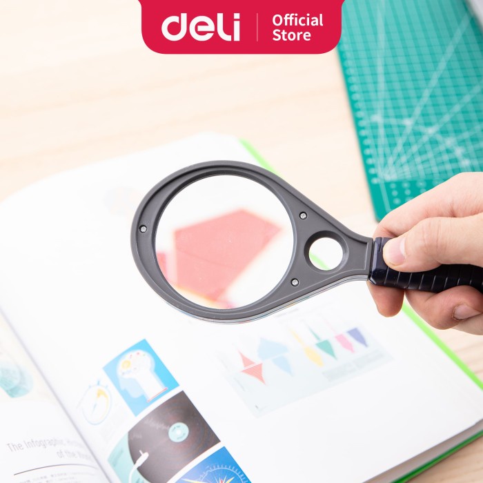 

CODE192 Deli E9090 Magnifier/Kaca Pembesar- 2.5X, 5X