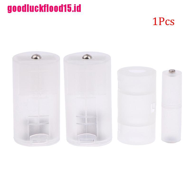 {LUCKID}1Pcs AAA to AA/AA to C/D Battery Combination Adaptor Case Storage Box Converter