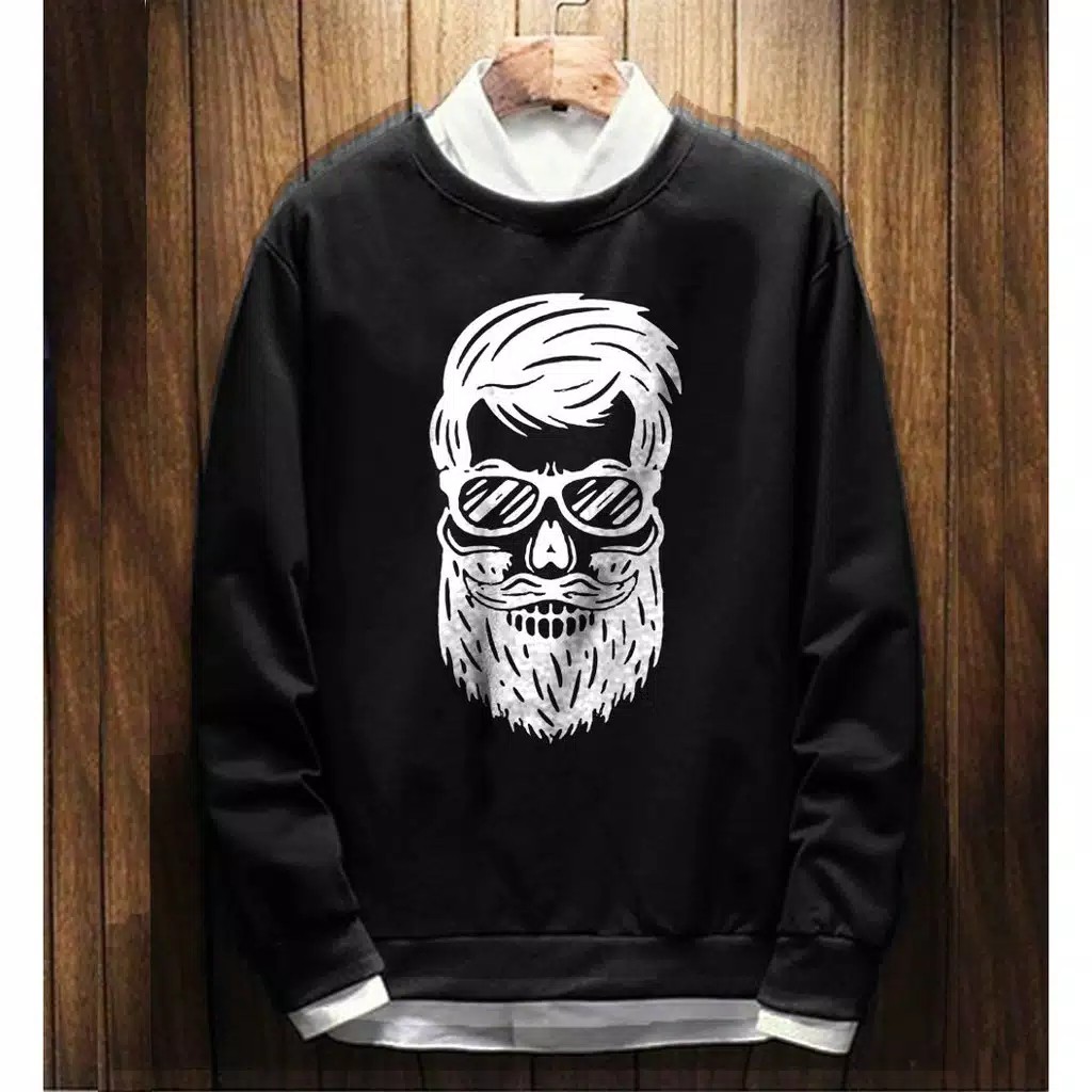 JAKET SWEATER MR UKURAN BIG SIZE - Hitam Size S M L XL XXL XXXL XXXXL XXXXXL/Casual Cowok Cewek