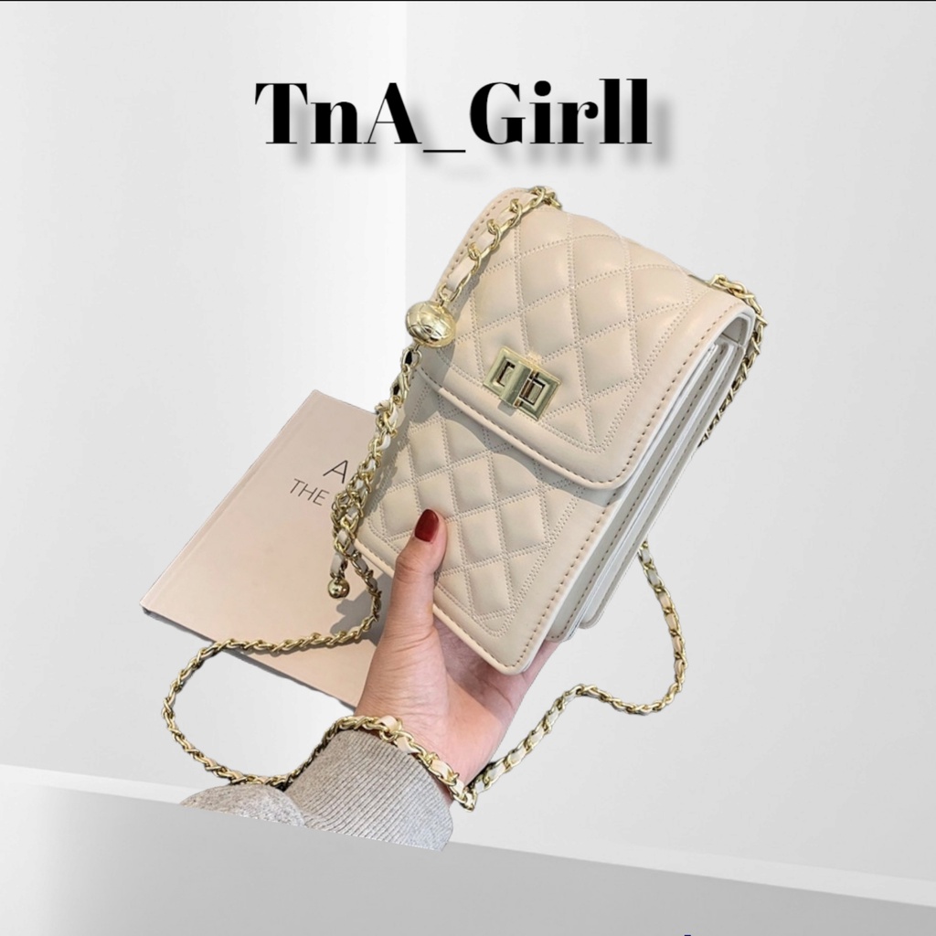 Tas Selempang Sling Bag Wanita Cewek Perempuan Tas HP Kecil Lucu Simple Elegan