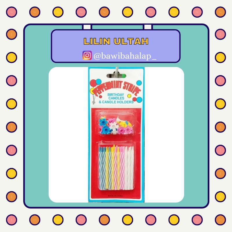 lilin ulang tahun spiral kecil