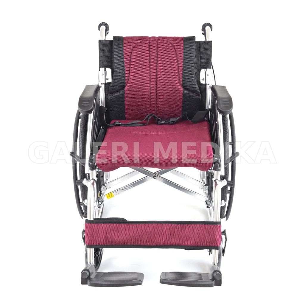 Kursi Roda Aluminium Avico Atlas Deluxe / Aluminium Wheelchair Busa Tebal Nyaman (Khusus GOJEK)