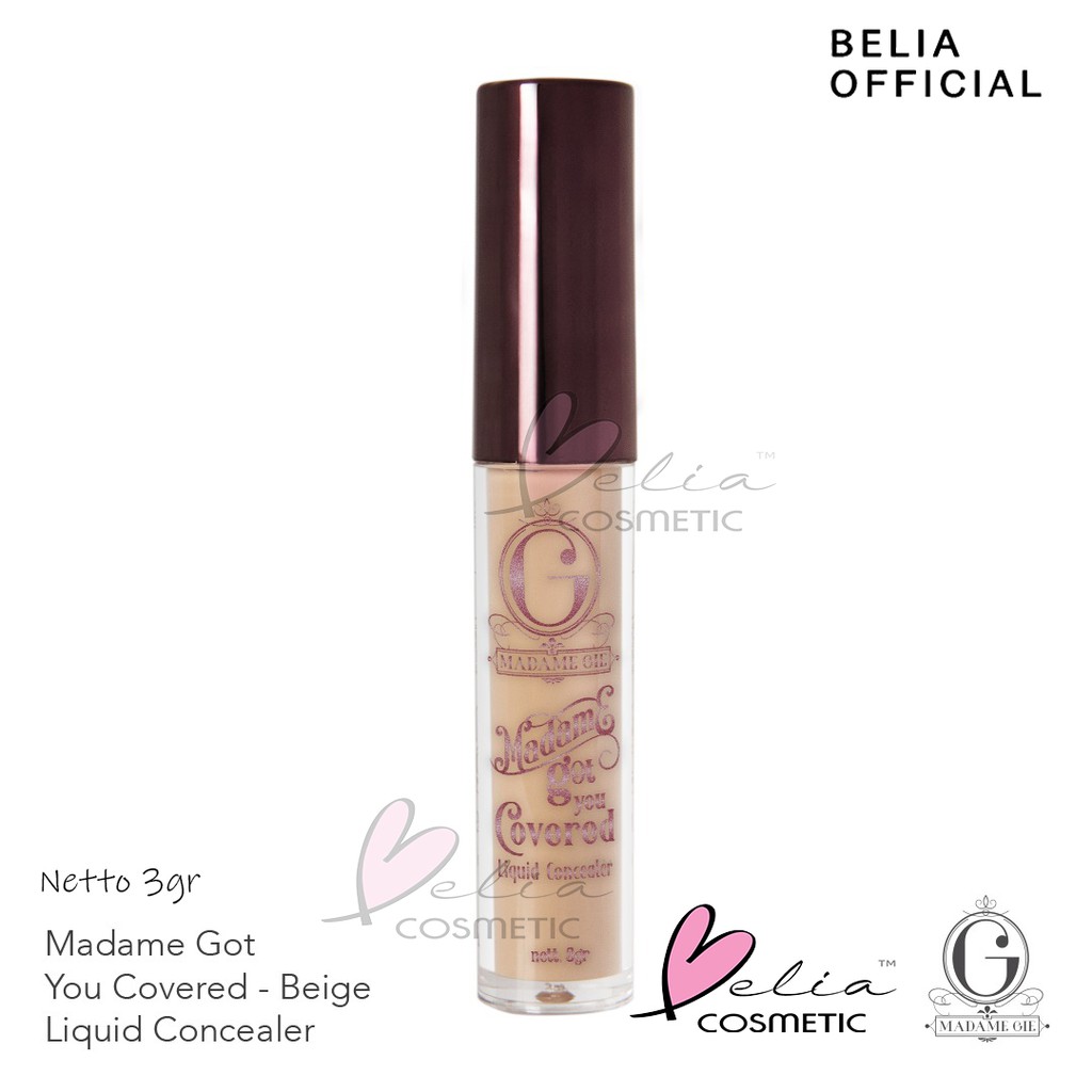 ❤ BELIA ❤ MADAME GIE Got You Covered Liquid Concealer 3gr | concealer cair madam gie