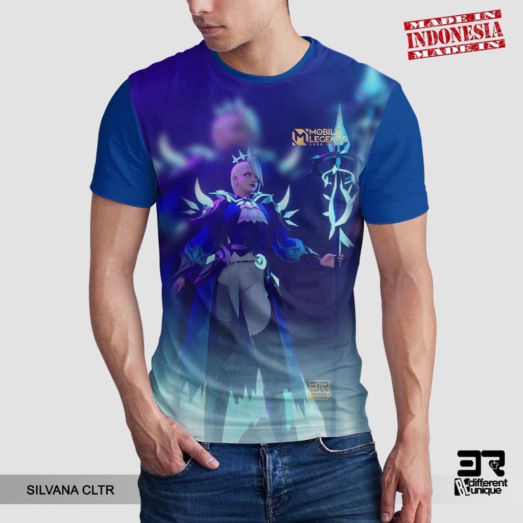 [ COD ] KAOS PRINTING GAMBAR GAME MOBILE LEGEND SILVANA CLTR  - BAJU DISTRO ORIGINAL GAMBAR MOBILE L