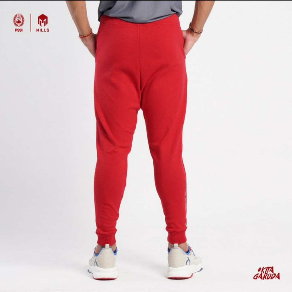 CELANA TRACK PANJANG MILLS 7003GR TRACK PANTS PANTS ORIGINAL RED