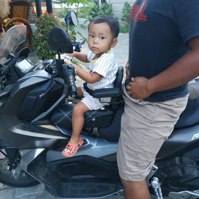 Jok boncengan anak adv pcx nmax plus sandaran motif sofa bahan mbtech