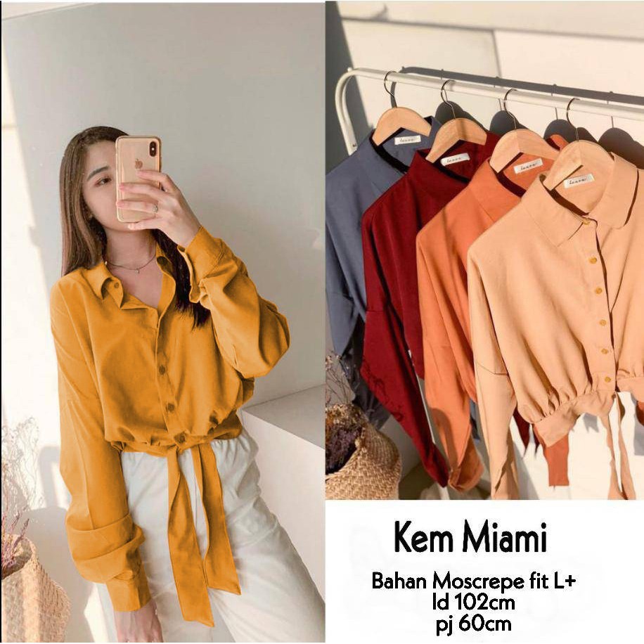 KEM MIAMI // KEMEJA LD 100CM