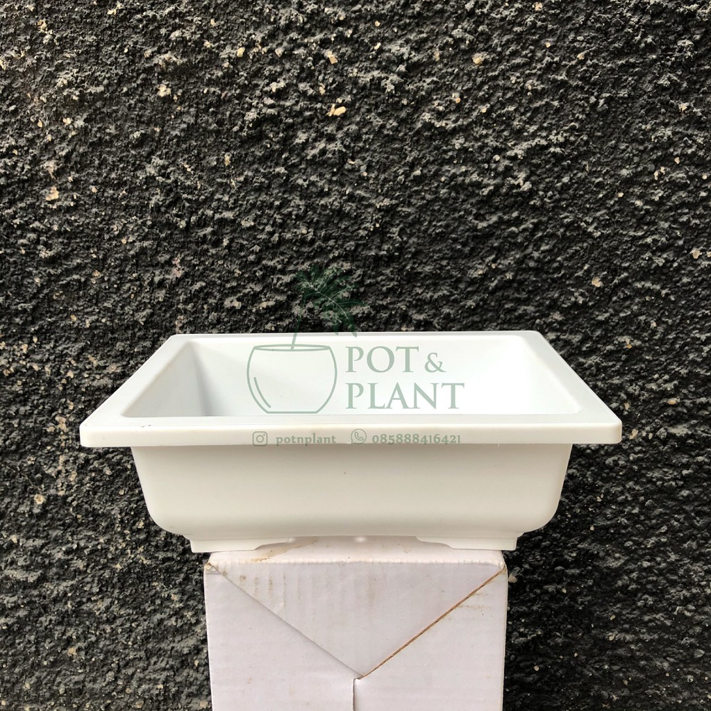 Pot Plastik Ceper NKT Bonsai 01 - PUTIH