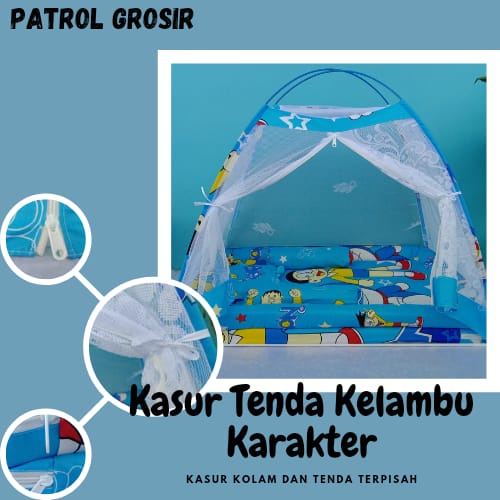 KASUR TENDA KELAMBU KARAKTER SET BANTAL GULING TERMURAH