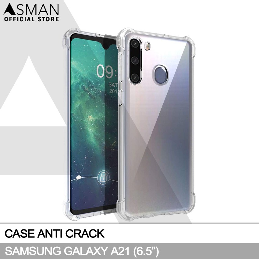 Anti Crack Samsung Galaxy A21 (6.5&quot;) | Softcase Anti Bentur - Clear