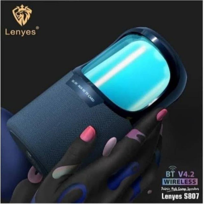 Lenyes Speaker Bluetooth Fabric RGB Lamp S807