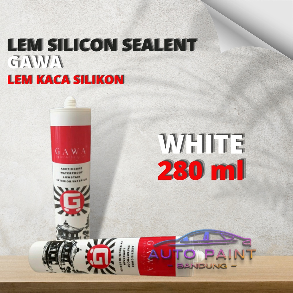 

LEM Silicon GAWA Lem Sealent Lem Kaca 280 ml - Putih
