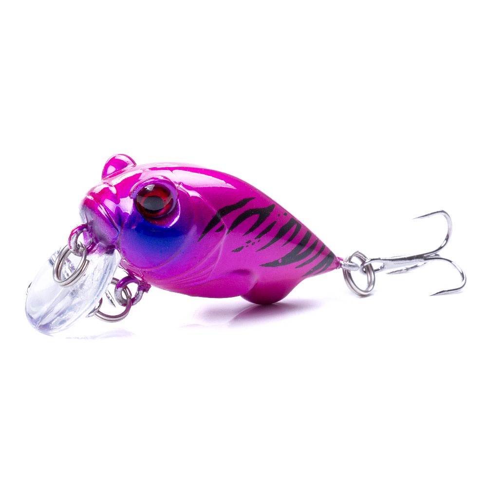 HENGJIA 6PCS Fishing Lure wobbler Mini Topwater Crankbait 4cm 5.2g Artificial Hard Bait Floating Fishing Lures bass