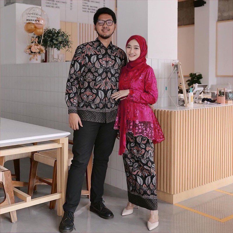 Maura Couple - Sania Ruffle Batik Couple ori Ndoro jowi DNT Garansi Termurah Shopee - BATIK Couple-5