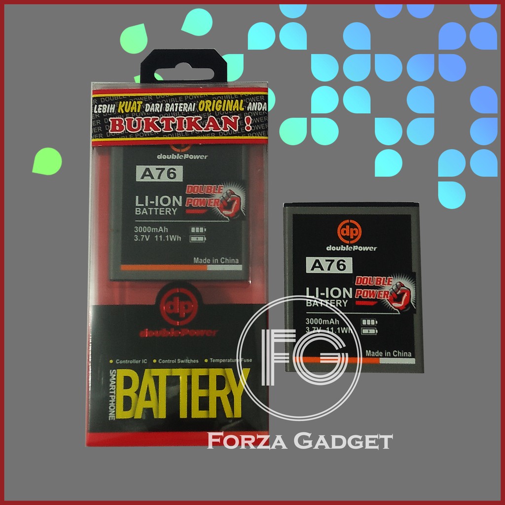 BATTERY DOUBLE POWER EVERCOSS WINNER Y A76 3000MAH