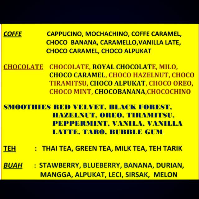 

minuman powder premium