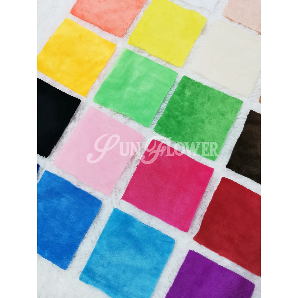 [Sunflower] BGB Kain Bulu Yelvo lembut 90x165cm ekonomis karpet boneka halus murah lebar