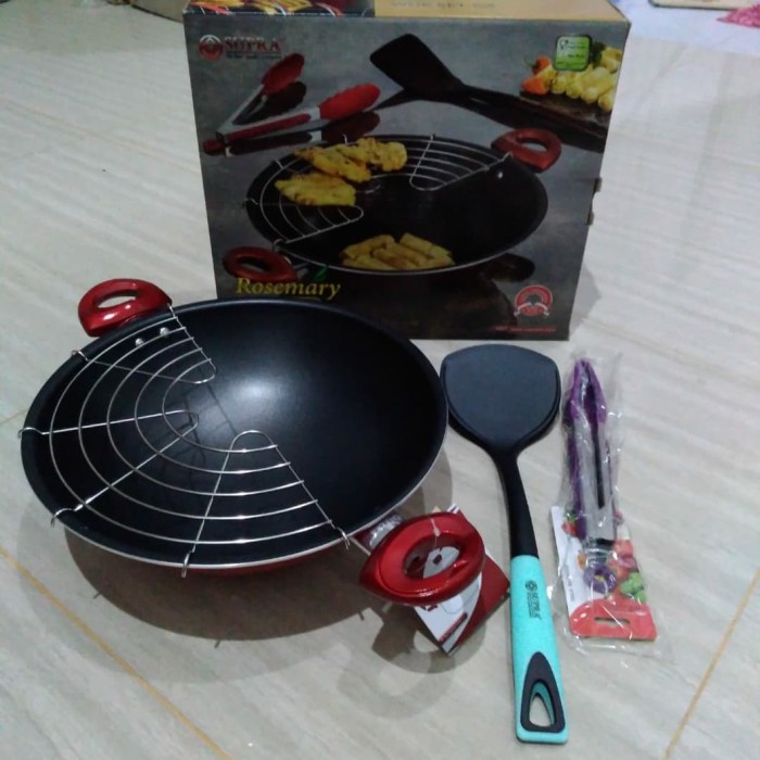 Wajan Penggorengan Supra Wok Set 30cm