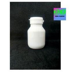 BOTOL KAPSUL ISI 60 KAPSUL PUTIH GLOSSY/ BOTOL OBAT KAPSUL PUTIH ISI 60 KAPSUL