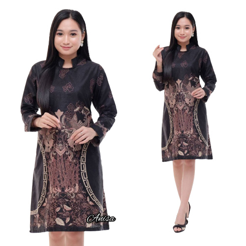 EMHABATIK | Tunik Batik Wanita Jumbo Batik Seragam Grosir batik dianputri-TUNIK KLUWUNG IRENG