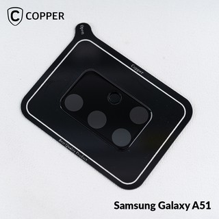 Samsung A51 - COPPER Tempered Glass Kamera Full Black