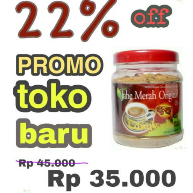 

Jahe merah cangkir mas original plus gula minuman kesehatan herbal