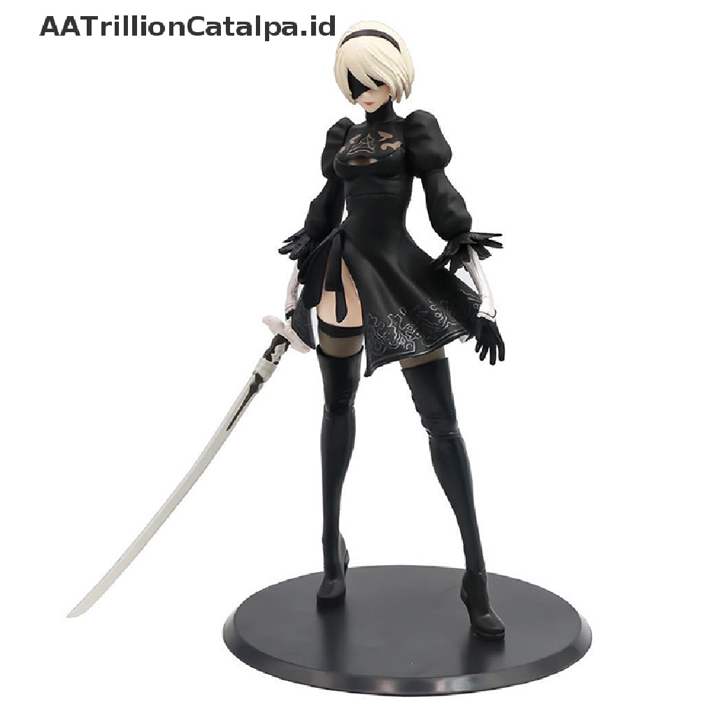 Action Figure Anime Nier: Automata 2b YoRHa No 2 Tipe B Female Phicen Bahan PVC