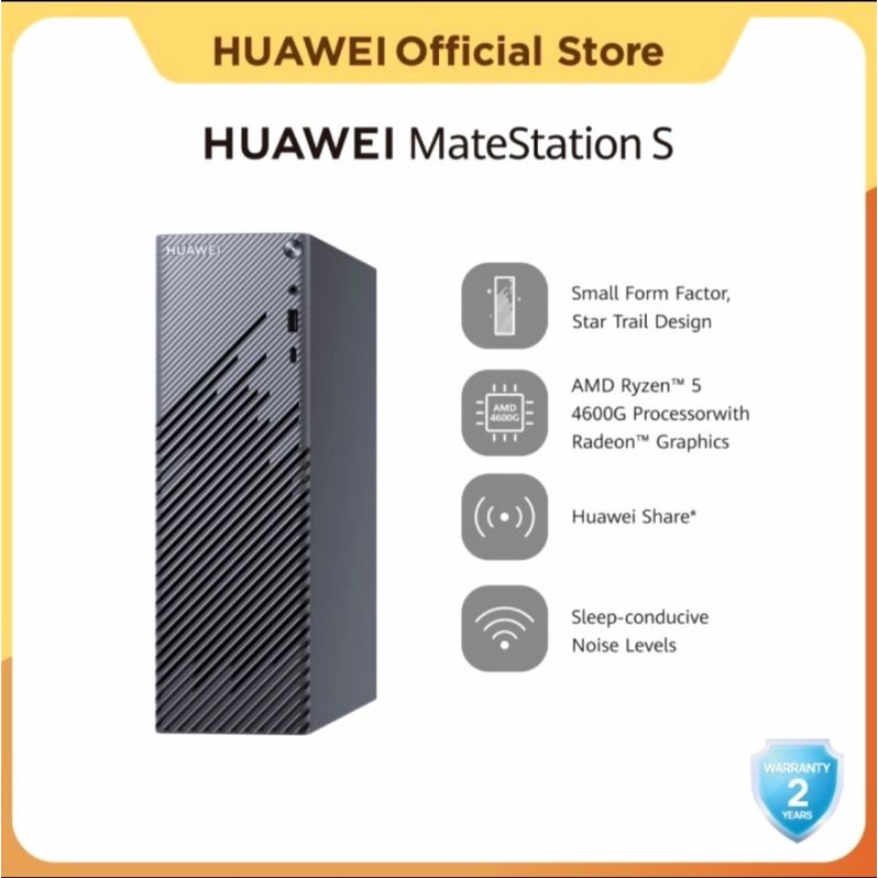 Huawei MateStation S AMS Ryzen 5 8/256GB PC Garansi Resmi