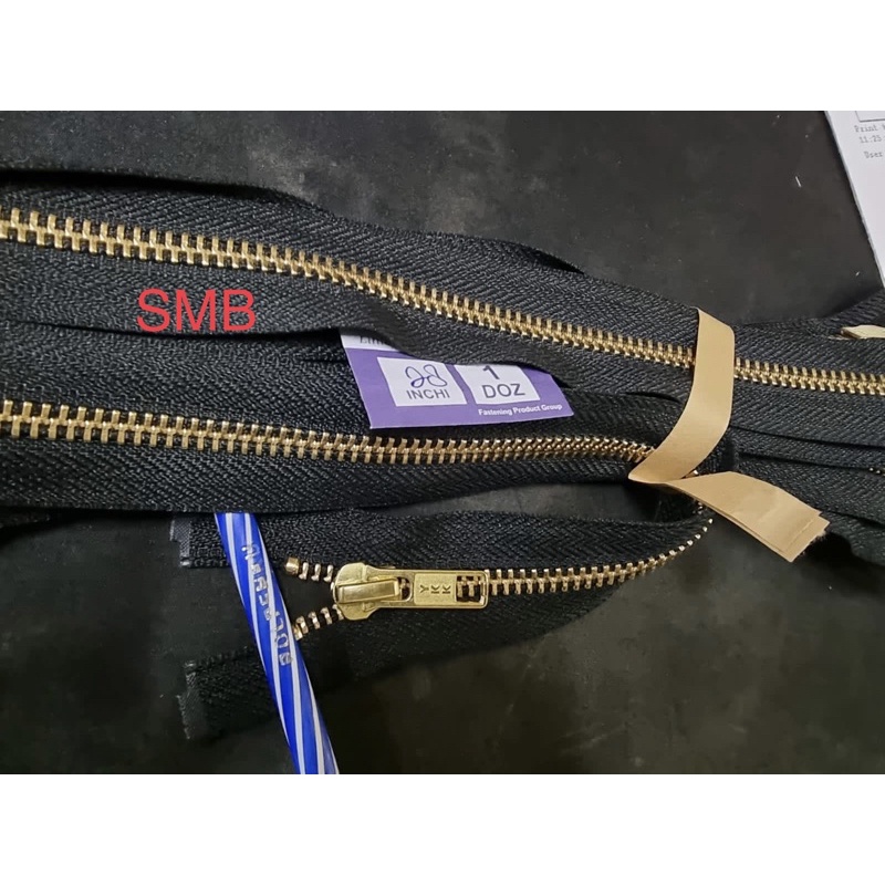 Ritsleting / resleting / zipper YKK RGOR-56 28 inch (70cm)) u/ jaket kulit tidak bolak balik 1lusin