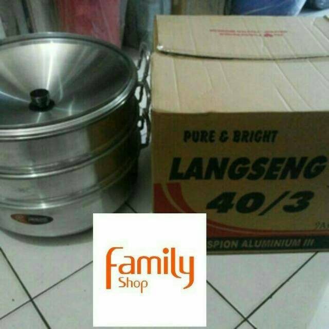 KALAKAT JAWA 40 CM ALUMUNIUM / Panci Kukusan Kalakat Jawa 40 Cm Sarangan 3 susun