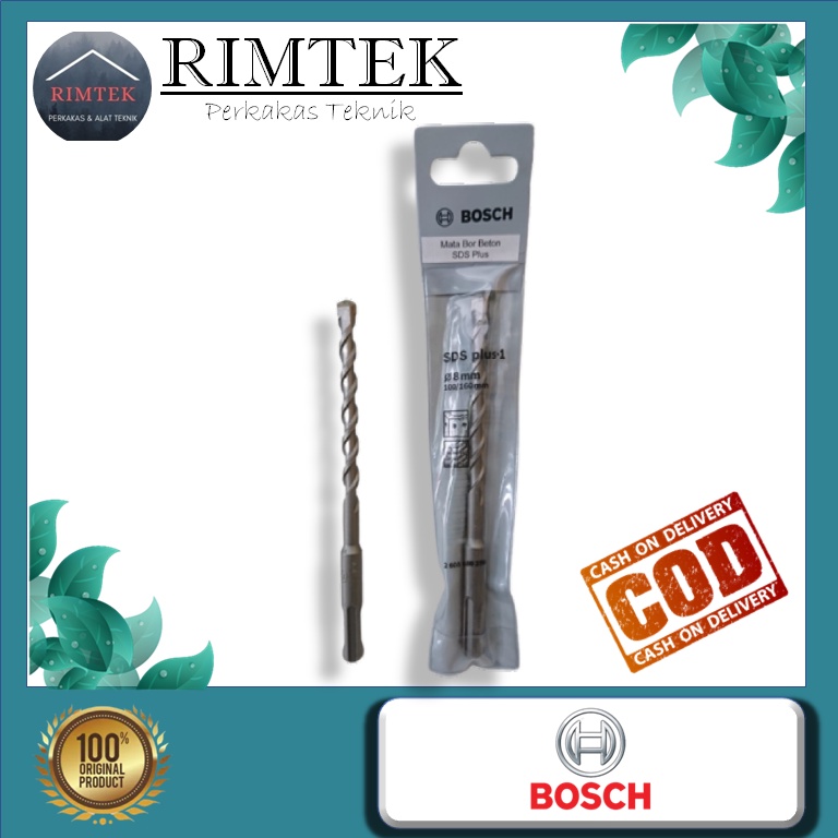 MATA BOR SDS 8 mm BOSCH Mata Bor Beton SDS BOSCH 8 mm Mata Bor Tembok 8 mm